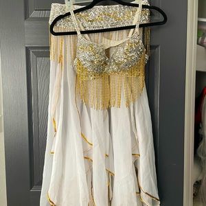 Belly Dancing Bralette and Scarf Skirt